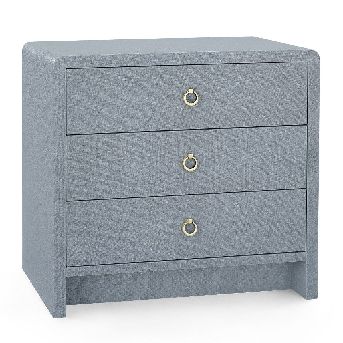 Villa and House Bryant Linen 3 Drawer Side Table