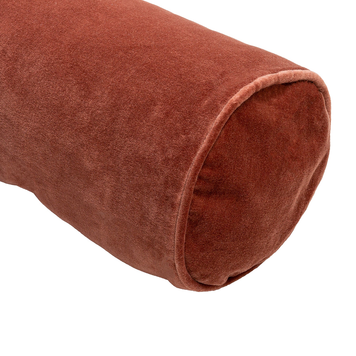 Olivia Cotton Velvet Bolster Pillow