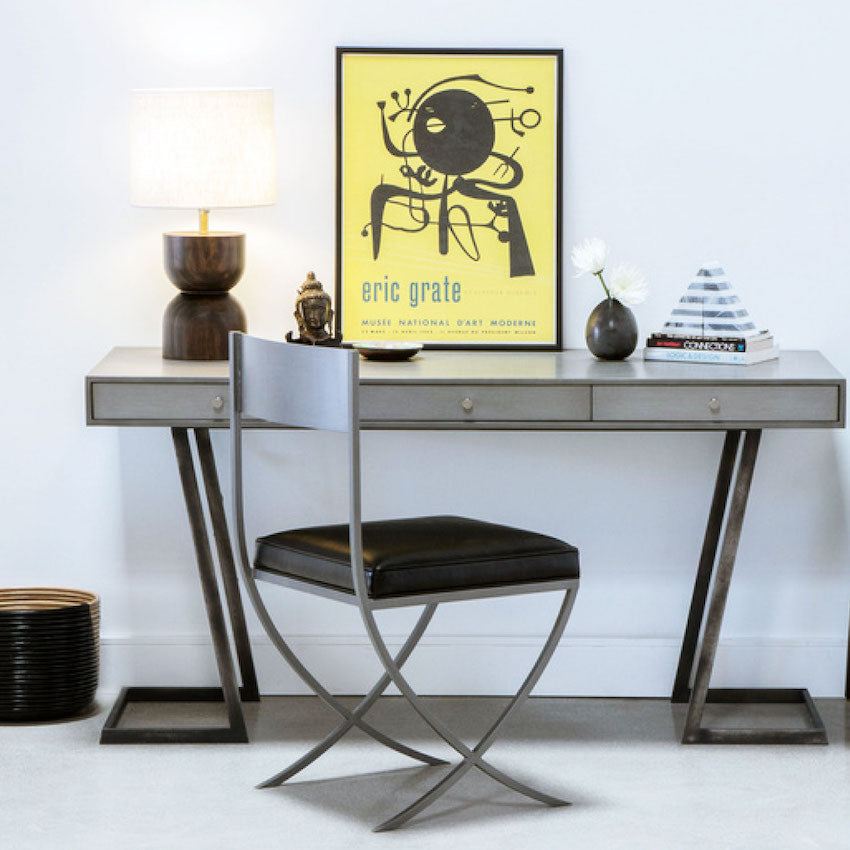 Redford House Darby Leather Dining Side Chair