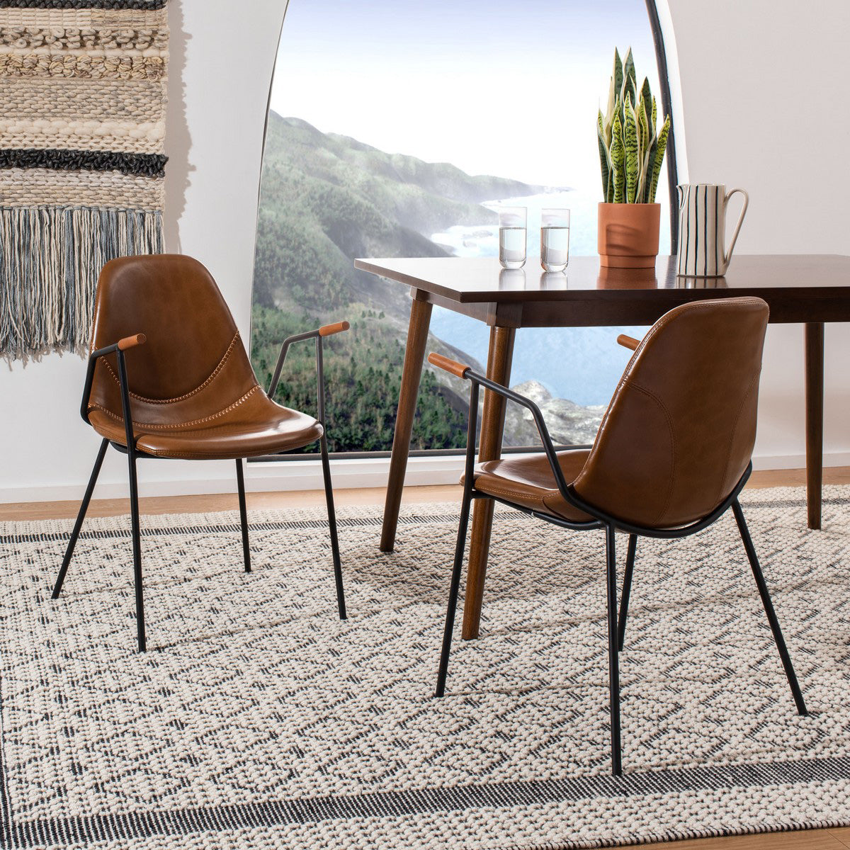 Kian Mid Century Dining Chair Set of 2