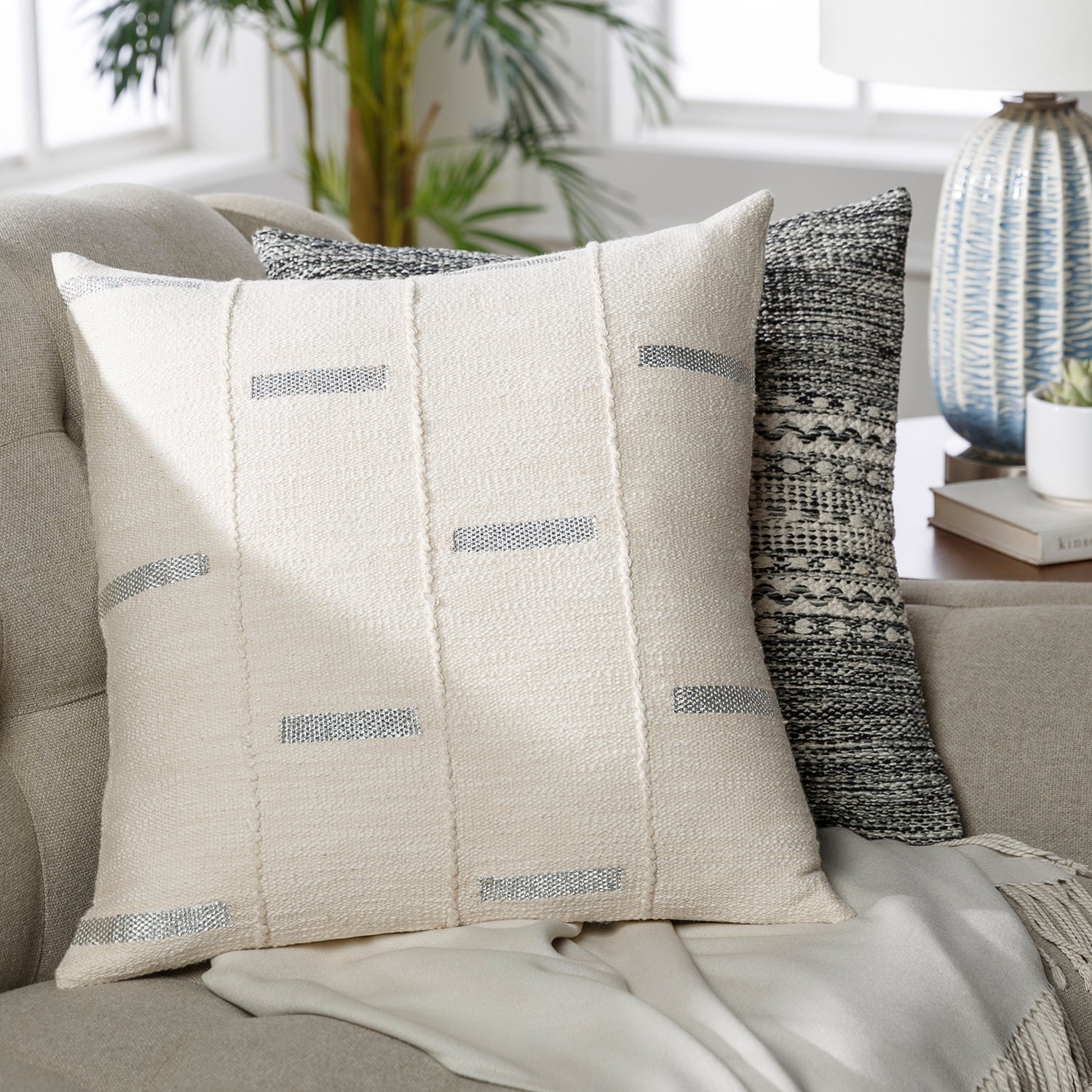 Emery Block Throw Pillow