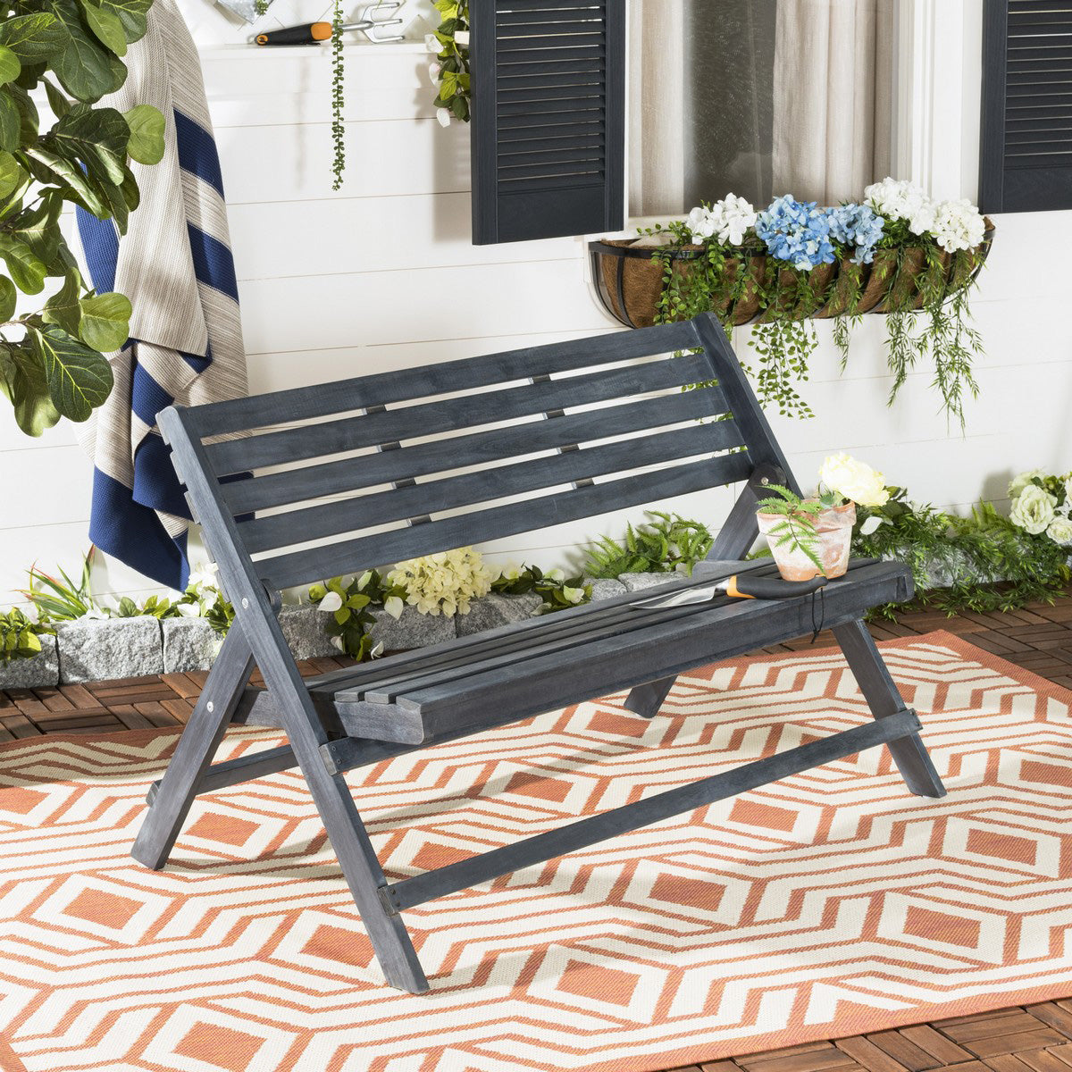 Alice Outdoor Folding Bench