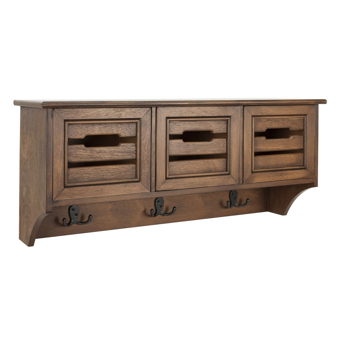 Horn Hanging 3 Drawer Wall Rack