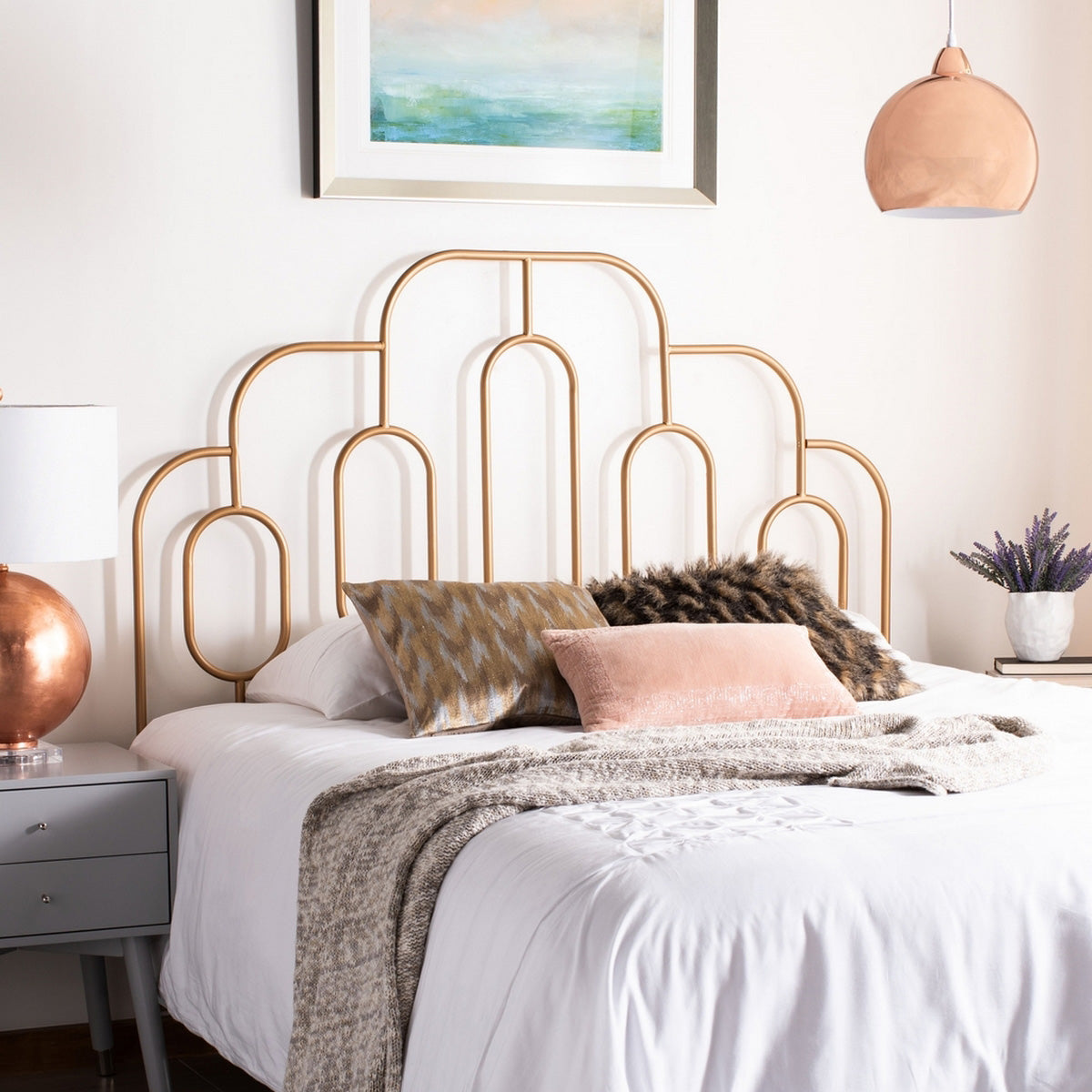 Coomber Metal Retro Headboard