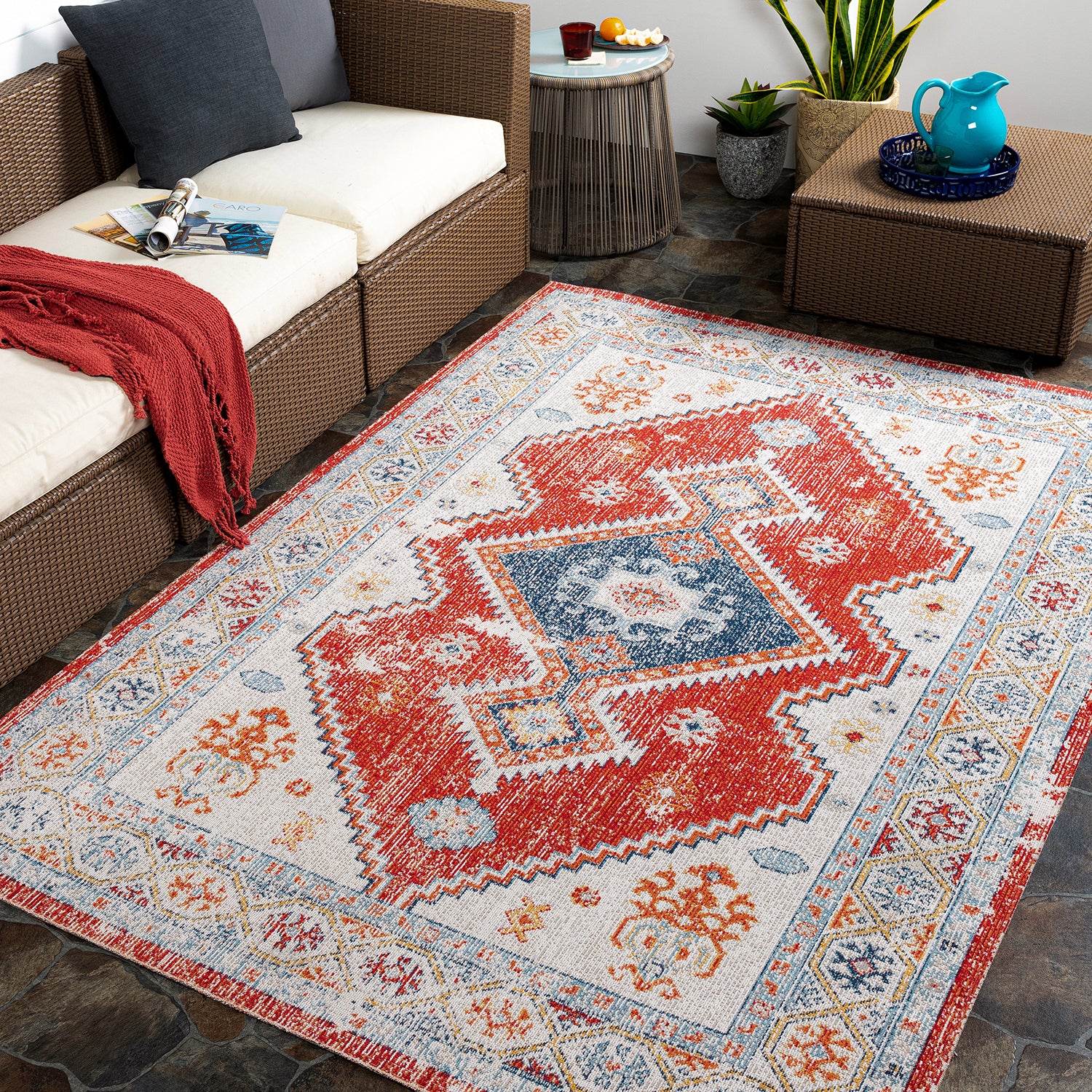 Livabliss Huntington Beach Dia Indoor/Outdoor Rug