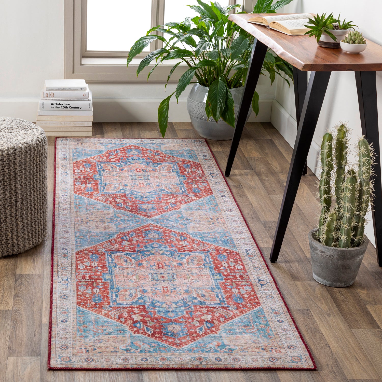 Livabliss Iris Plume Machine Woven Rug