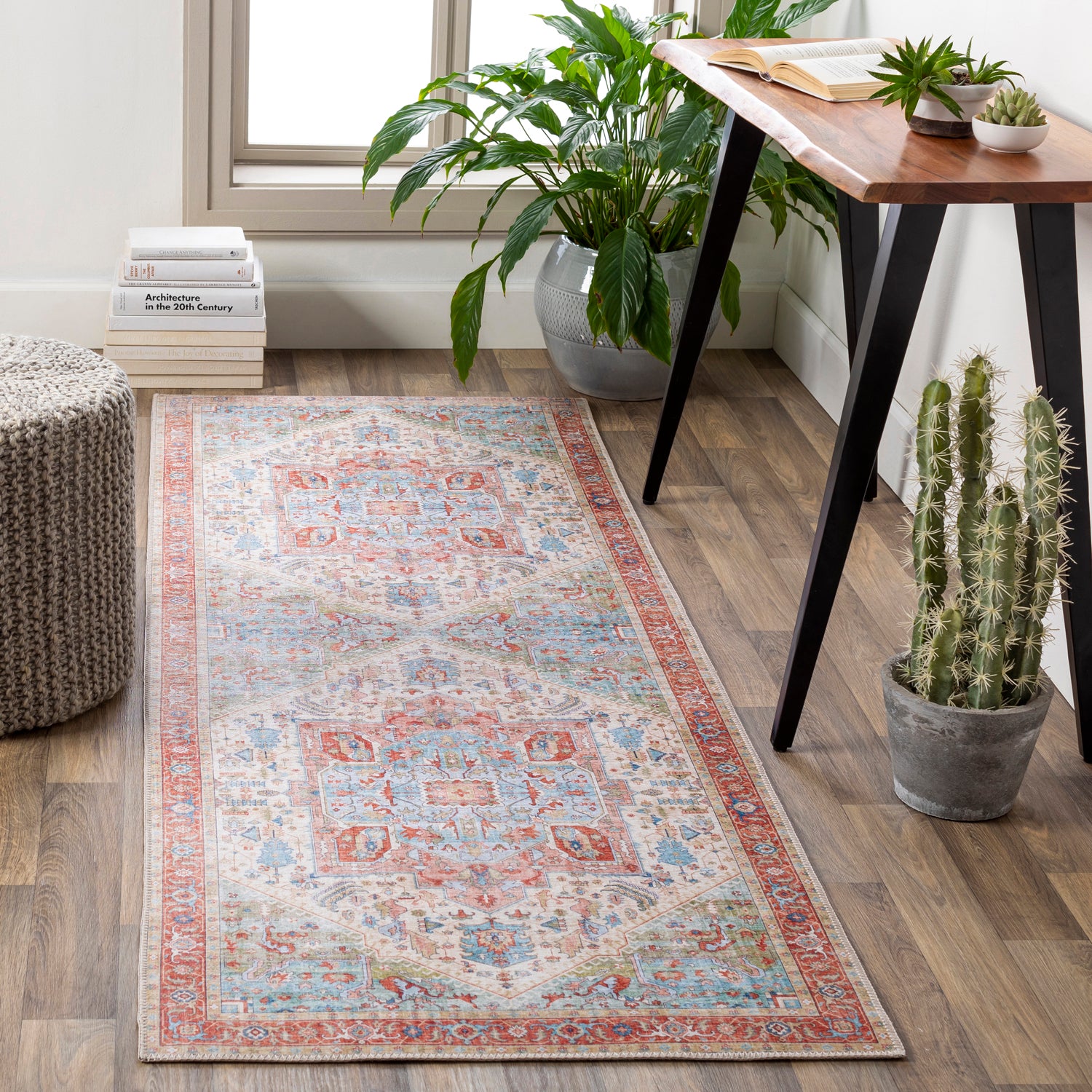 Livabliss Iris Plume Machine Woven Rug