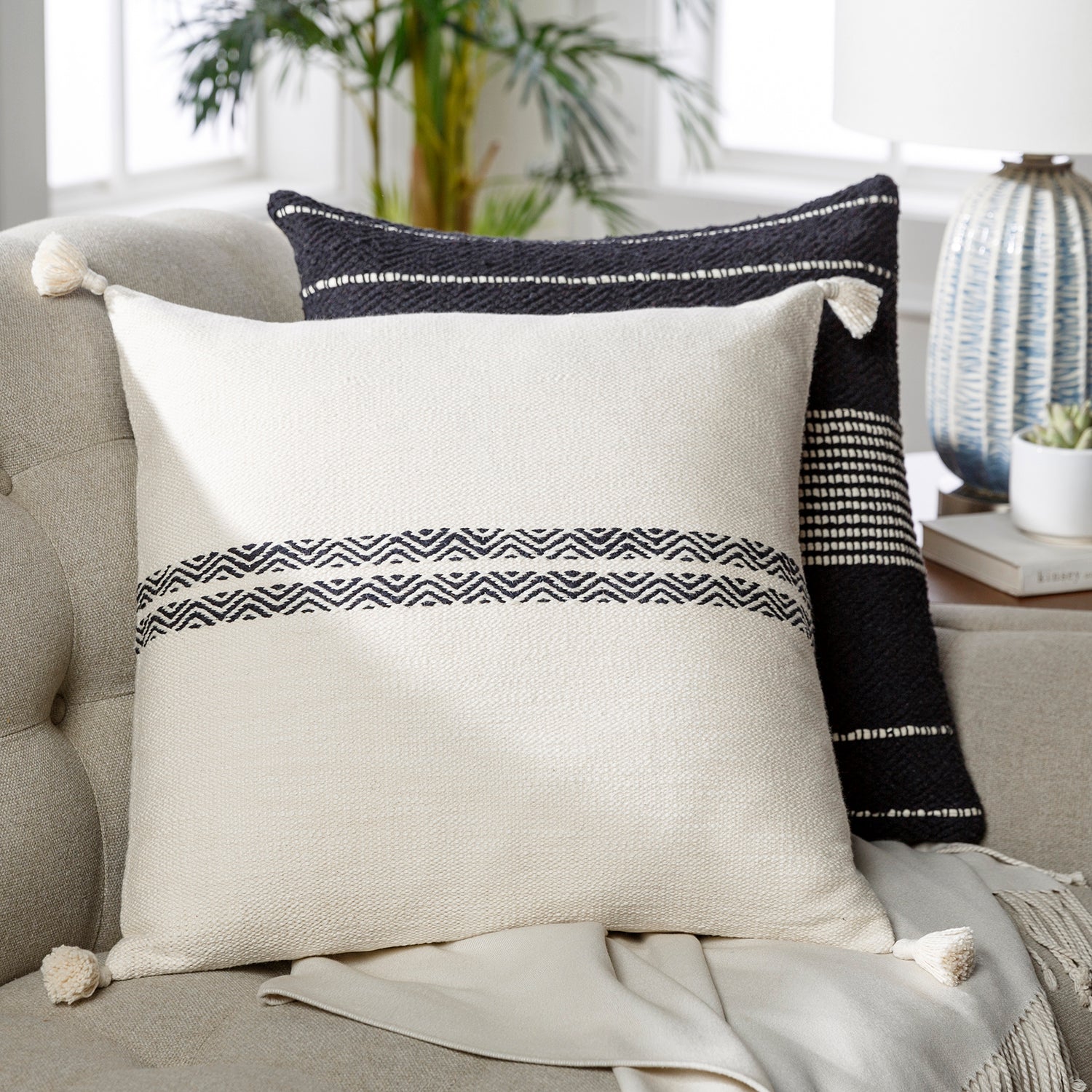 Graham Stripe Throw Pillow