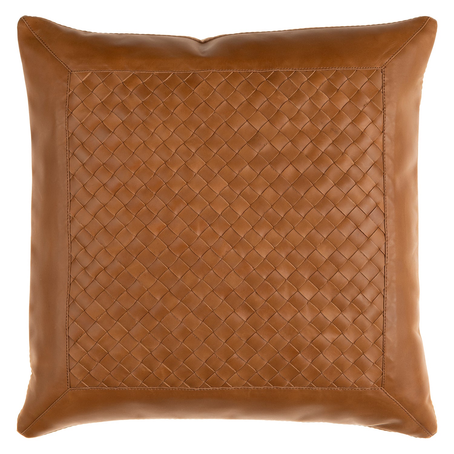 Faber Leather Throw Pillow