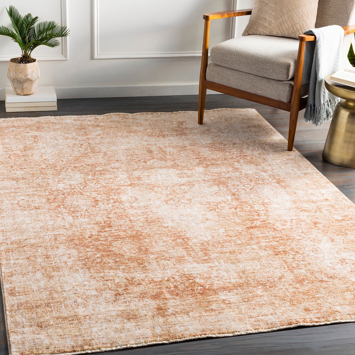 Surya Lincoln Wheat Machine Woven Rug