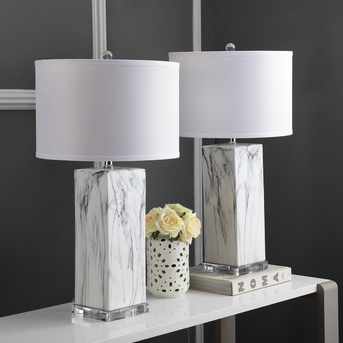 Gardner Marble Table Lamp Set of 2
