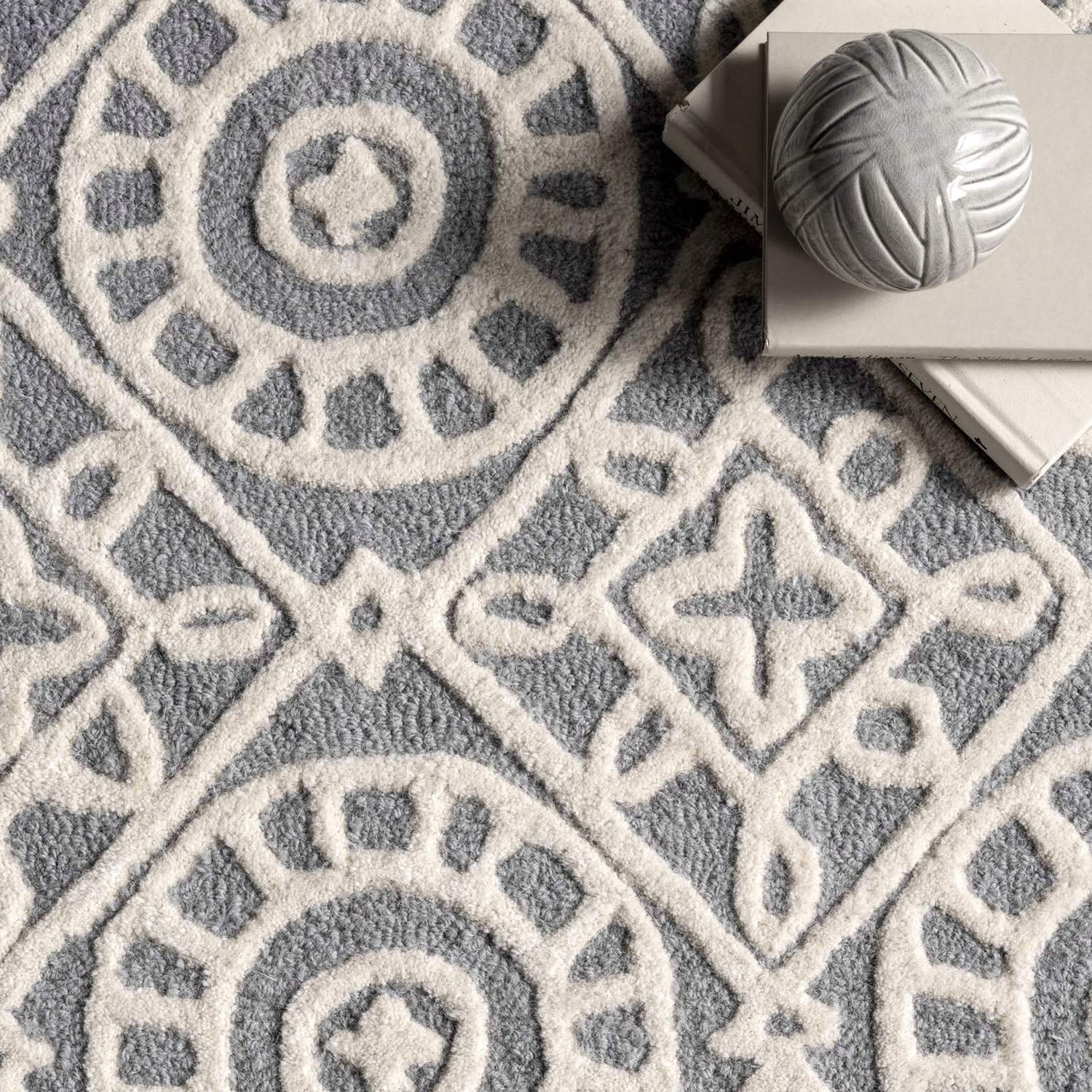 Adian Handmade Rug - Paynes Gray