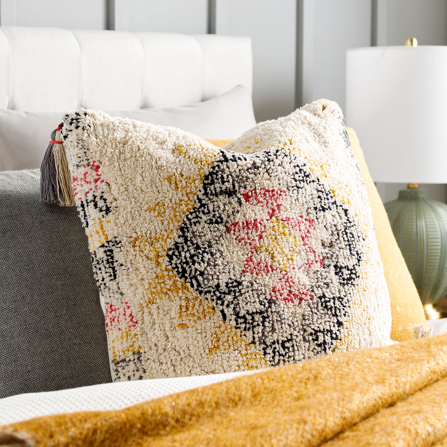 Malad Tecca Shag Throw Pillow