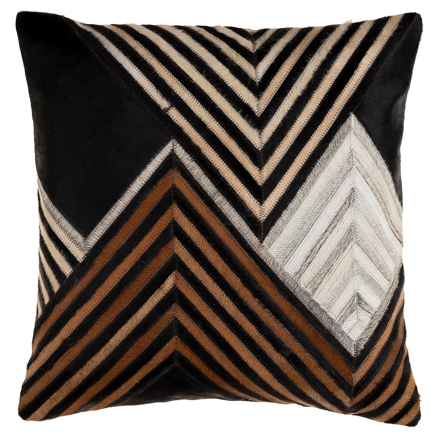 Gould Peak Leather Throw Pillow
