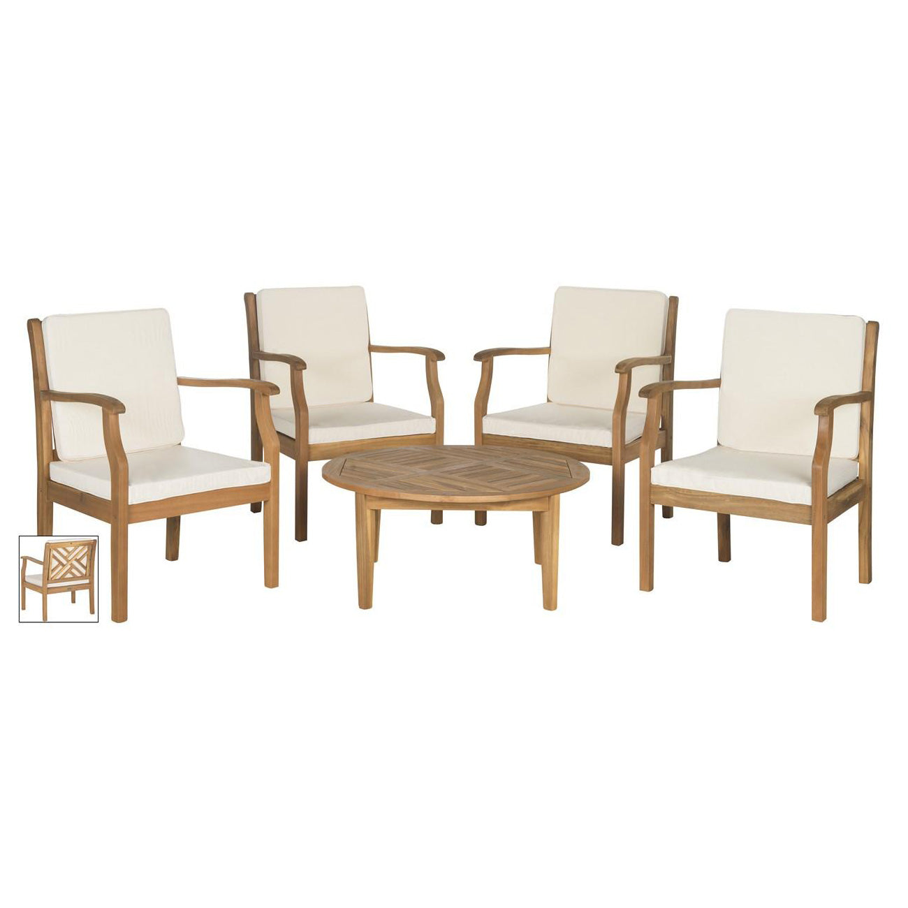 Denisse 5-Piece Outdoor Coffee Set