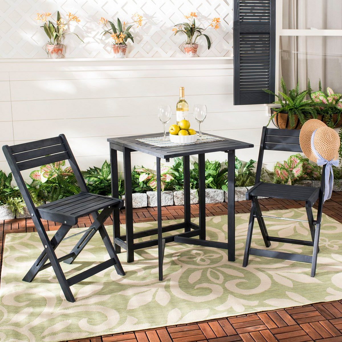 Rhydding Outdoor Folding Bistro Set