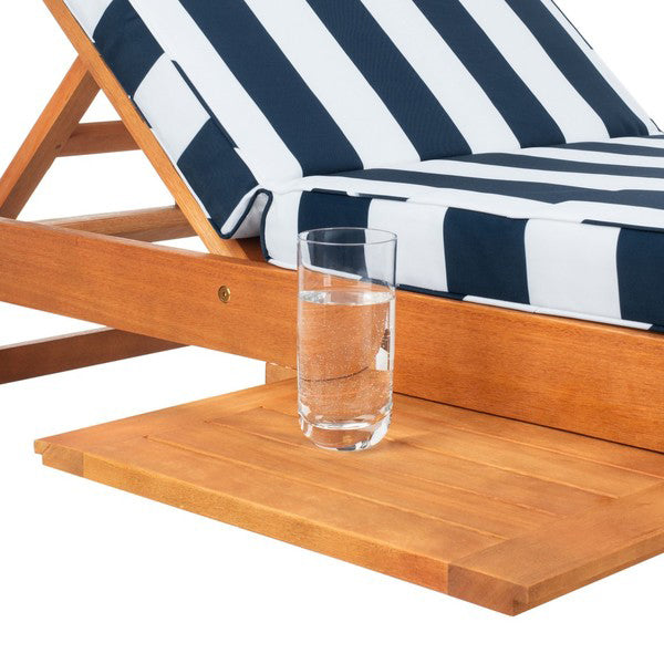 Tiffany Striped Outdoor Chaise Lounge