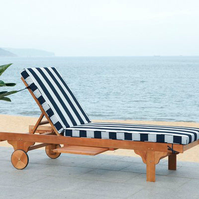 Tiffany Striped Outdoor Chaise Lounge