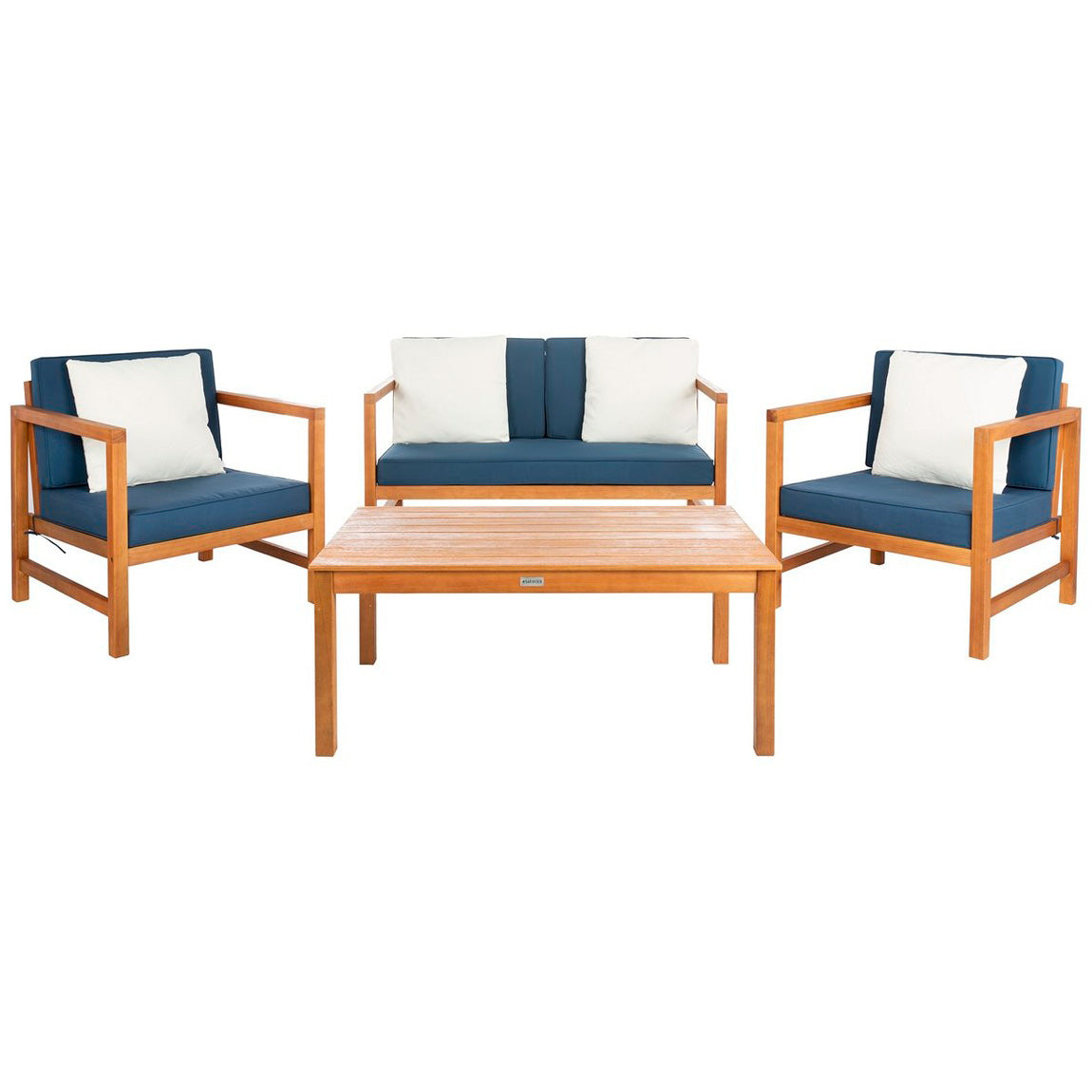 Eleanor 4-Piece Outdoor Living Set Navy/White