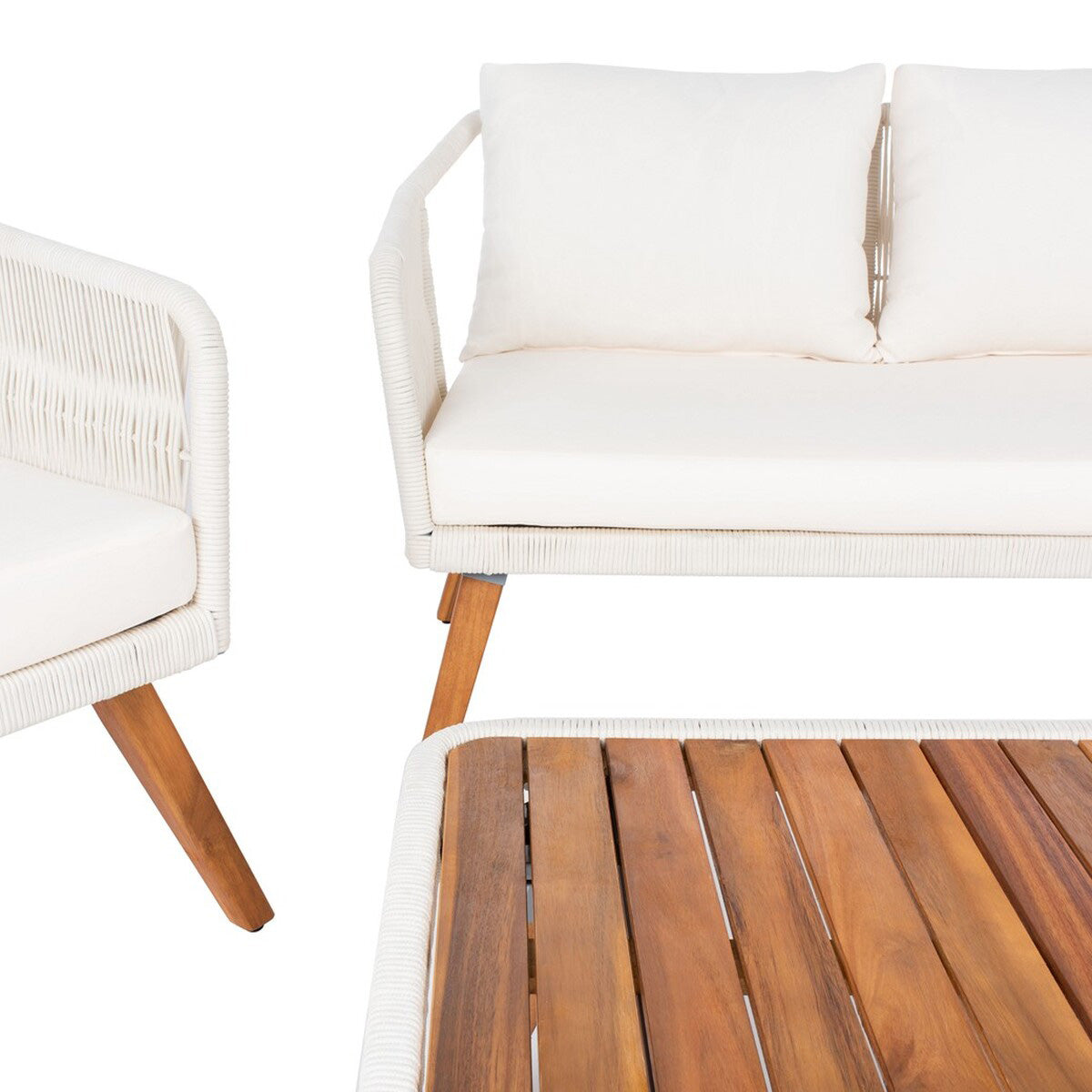 Beckham Outdoor Patio Set of 4 Beige