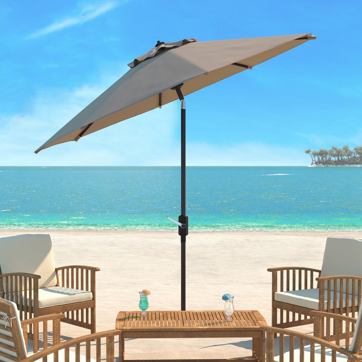 Lucinda 9-ft Patio Round Umbrella