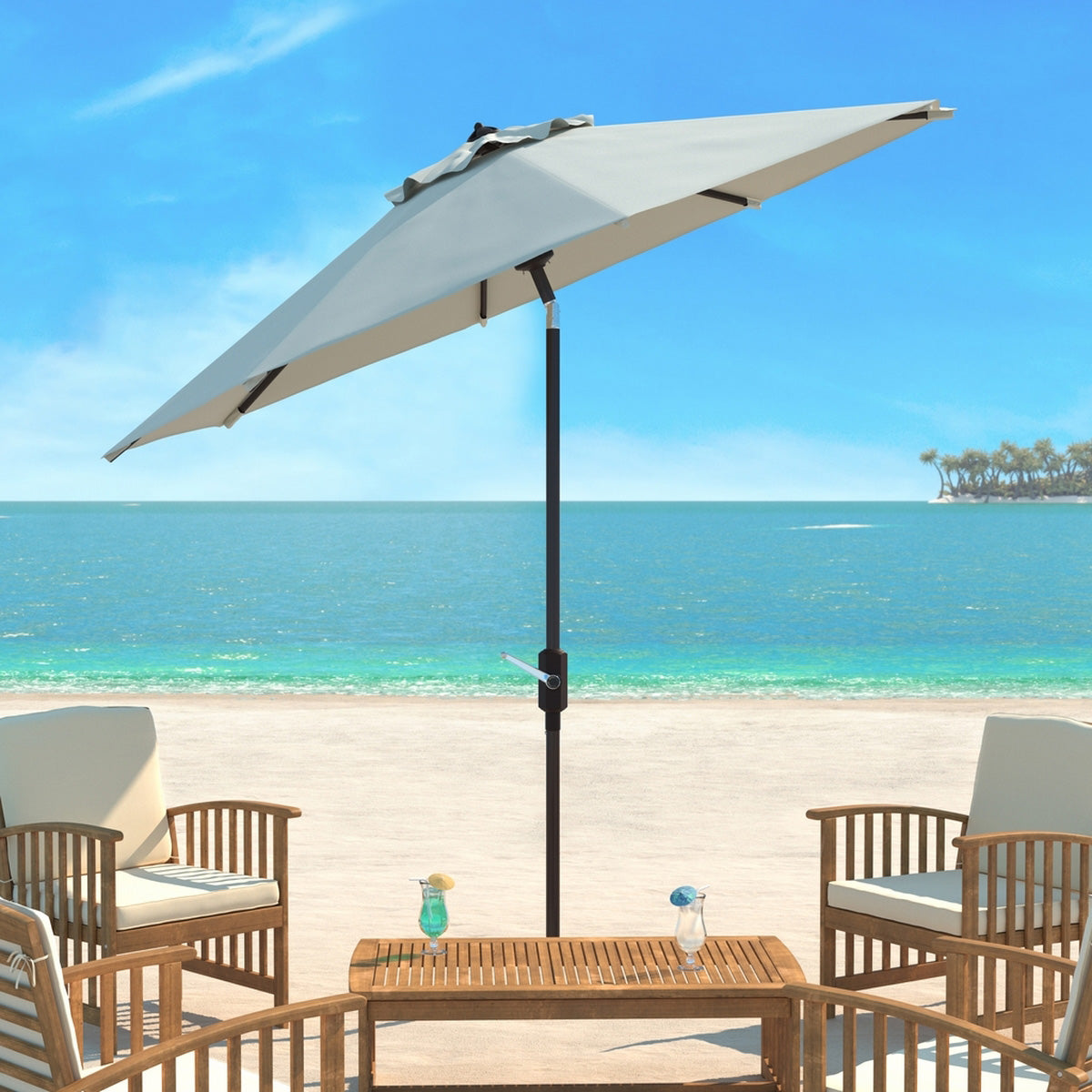 Lucinda 9-ft Patio Round Umbrella