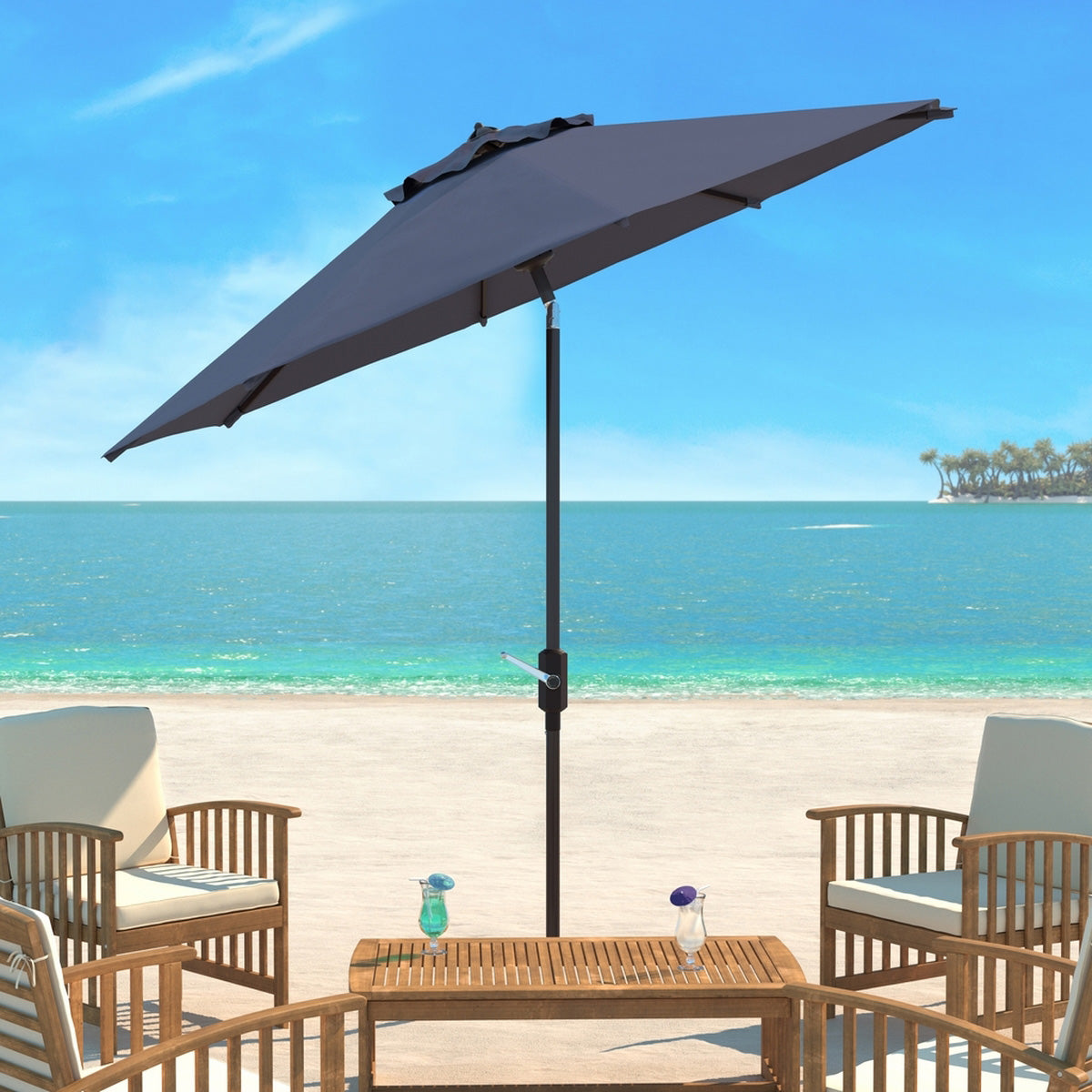 Lucinda 9-ft Patio Round Umbrella