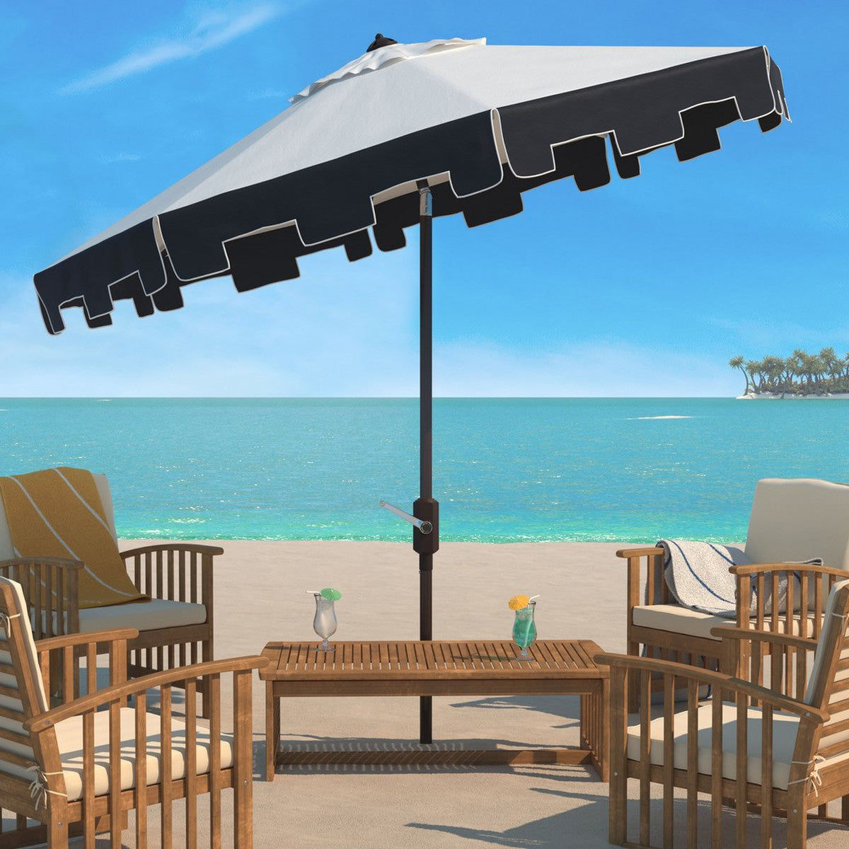 Gemma 9-ft Round Patio Umbrella
