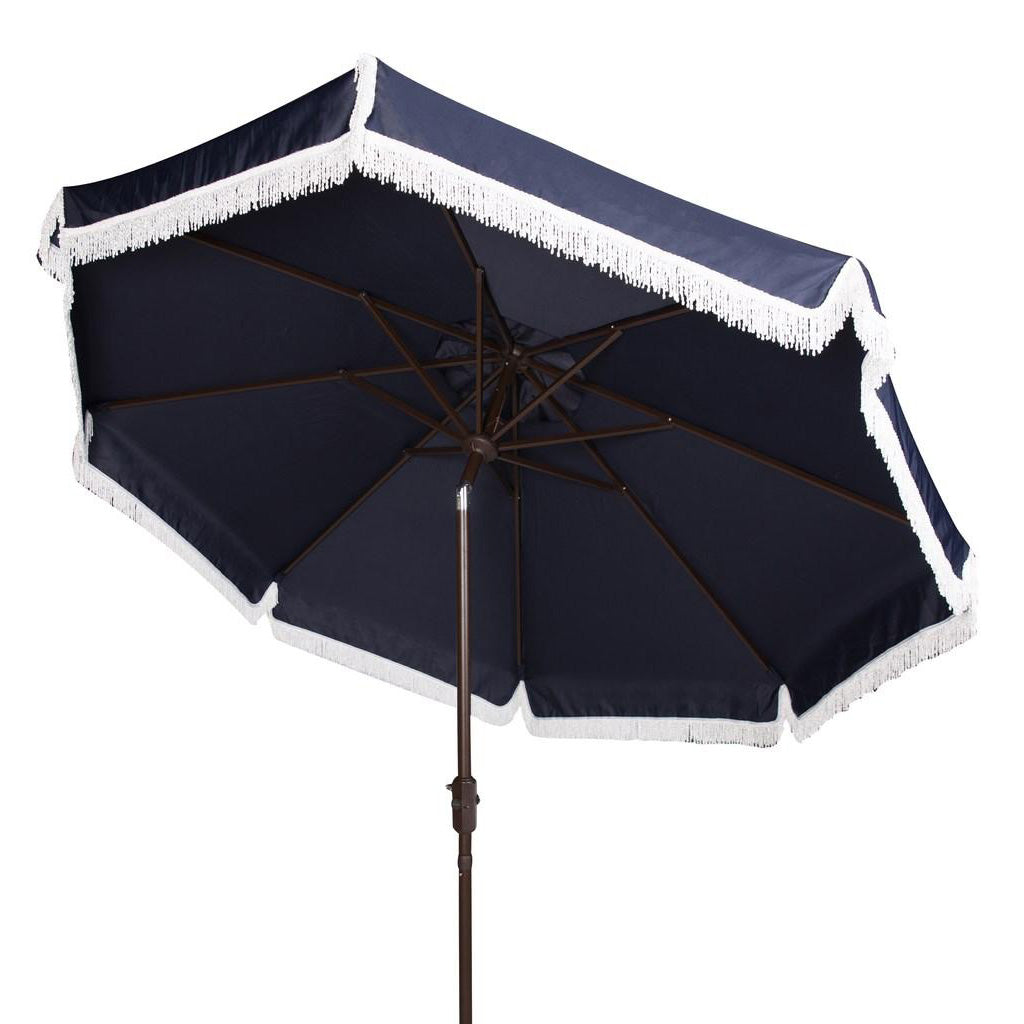 Phoebe Fringe 9-ft Round Patio Umbrella