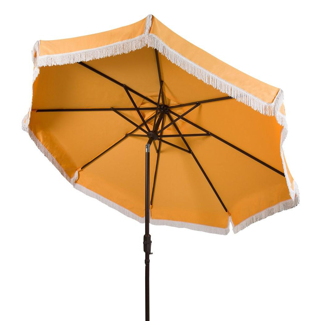 Phoebe Fringe 9-ft Round Patio Umbrella