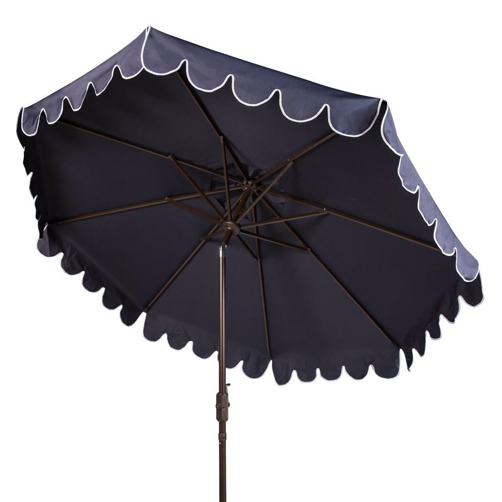 Greta Scallop 9-ft Round Patio Umbrella