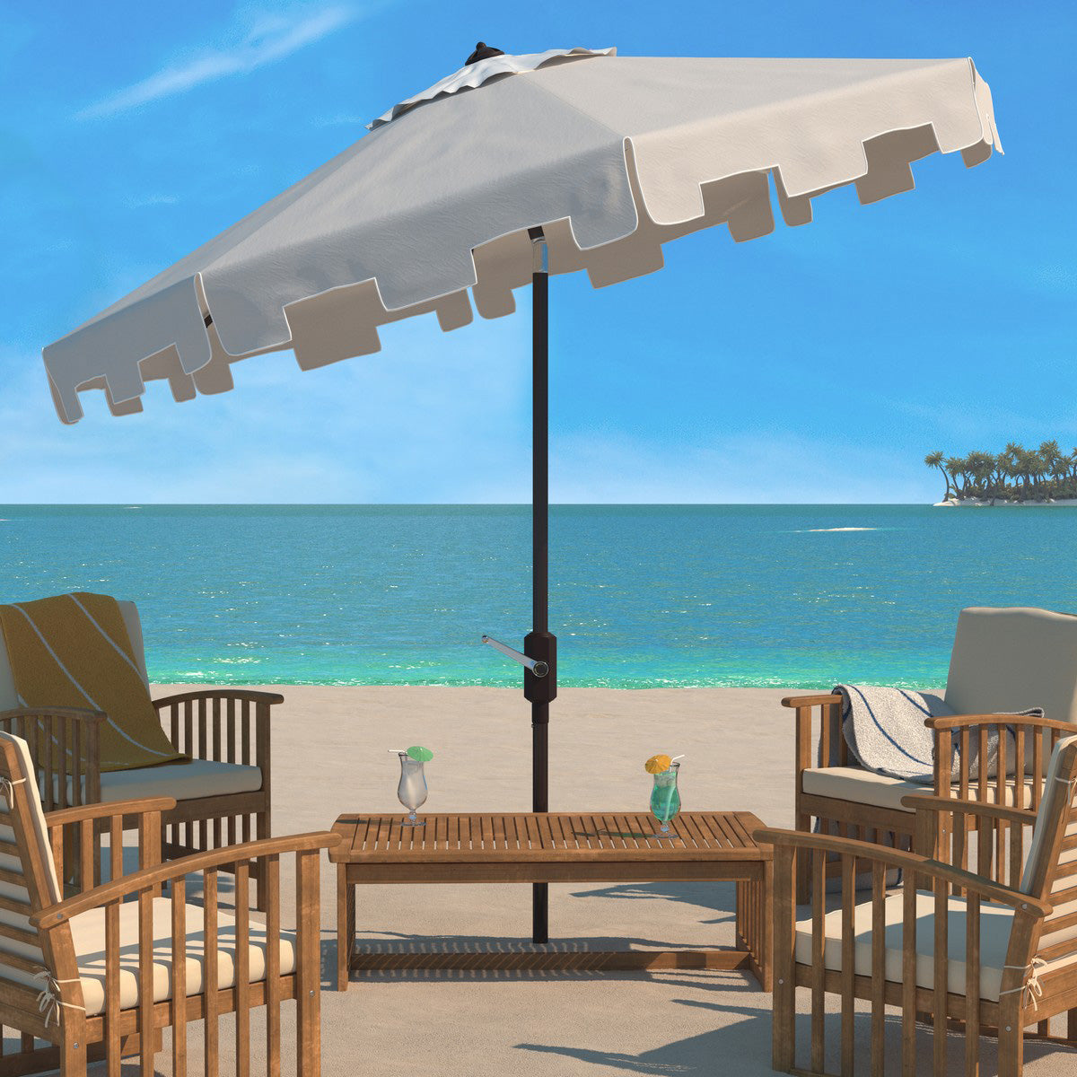 Constance 11-ft Round Patio Umbrella