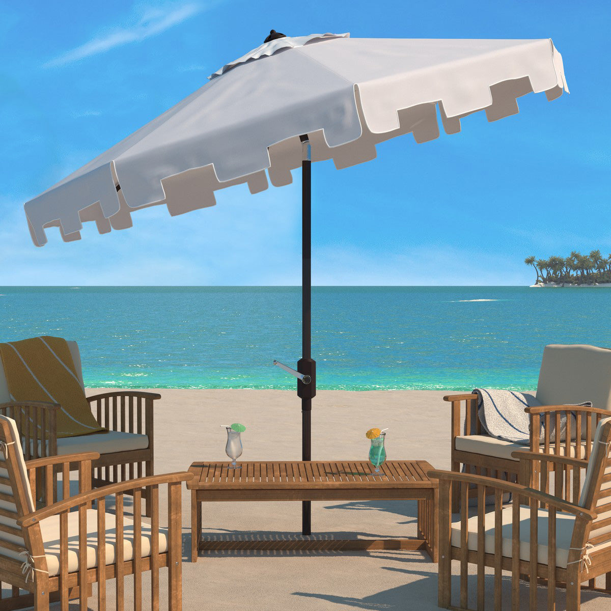 Constance 11-ft Round Patio Umbrella