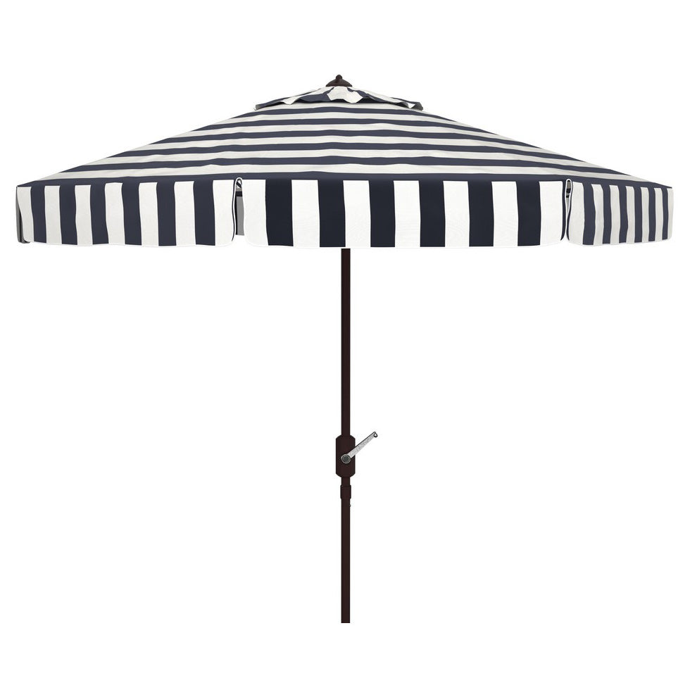 Safavieh 11 ft. Elsa Fashion Line Umbrella Black & White Safavieh 11 ft. Elsa Fashion Line Umbrella Black & White