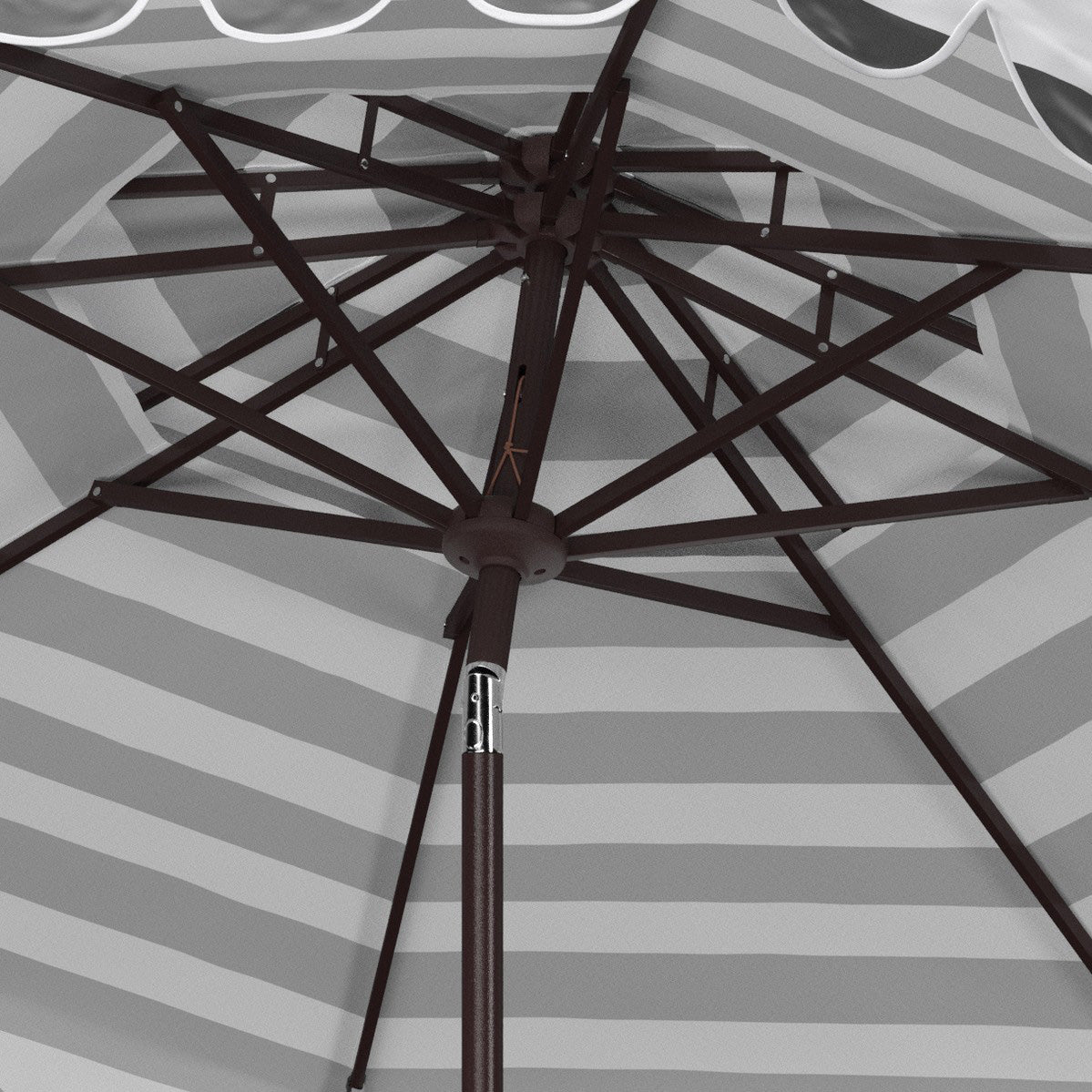 Allegra 9-ft Round Double Top Patio Umbrella