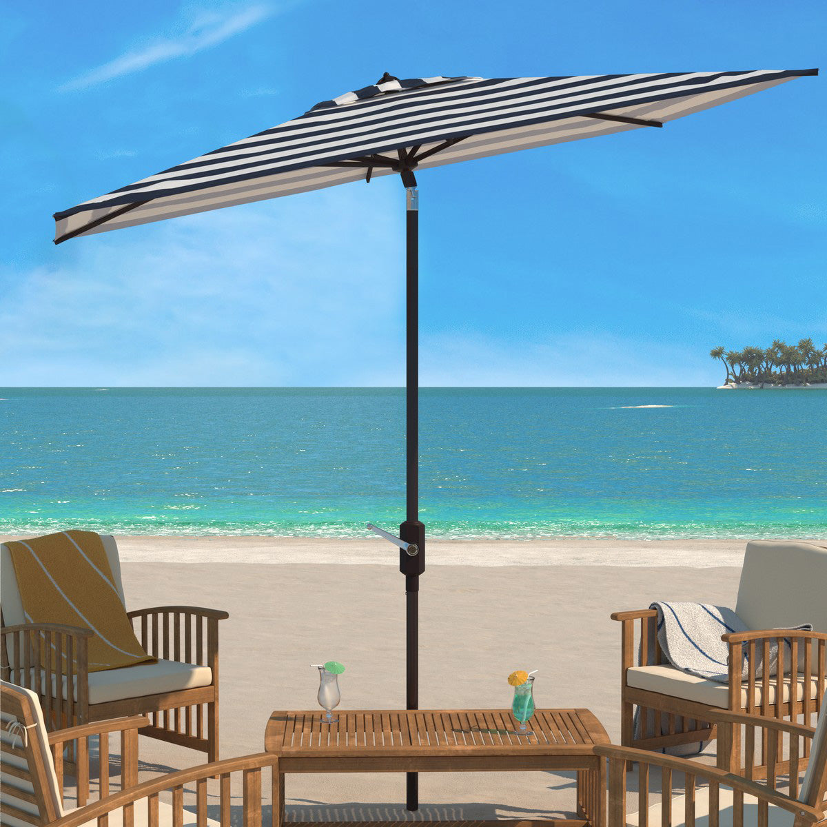 Calista Rectangle Patio Umbrella