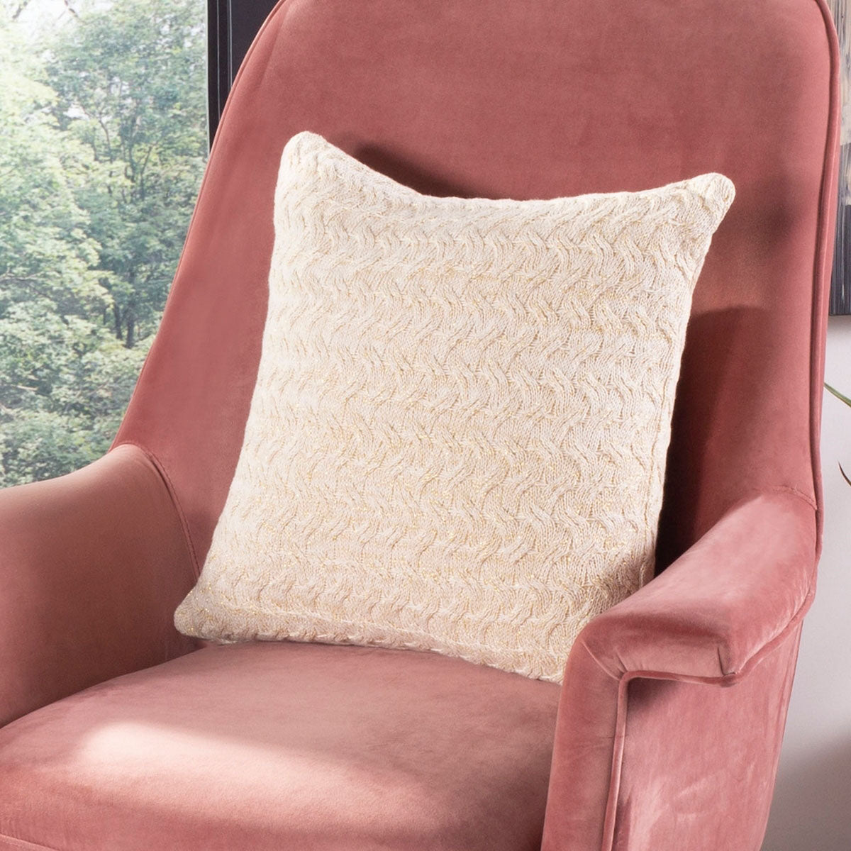 Kelli Knit Throw Pillow