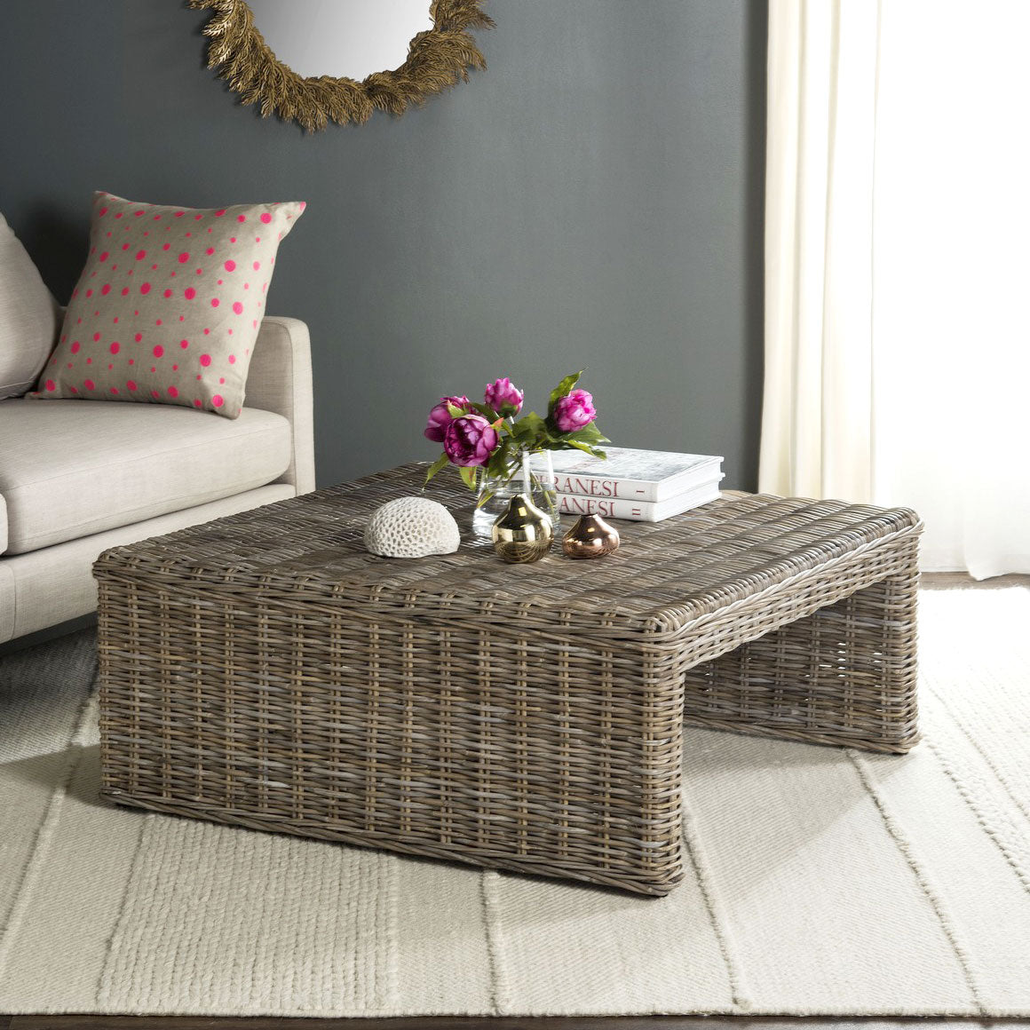 Harrell Wicker Coffee Table
