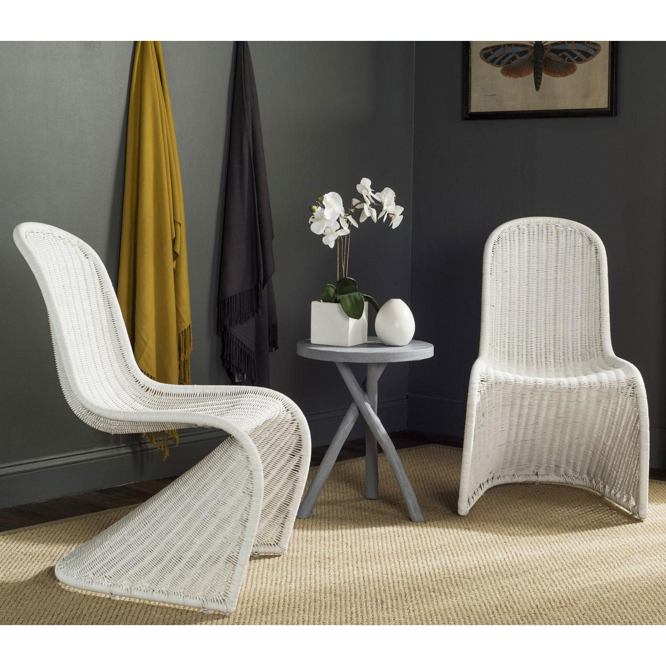 Waller Wicker Side Chair Set of 2