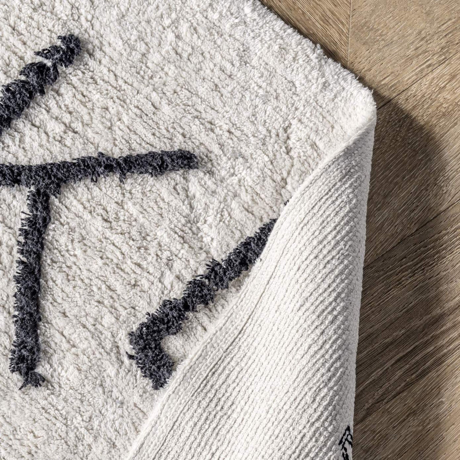 ABC Washable Round Rug - Paynes Gray