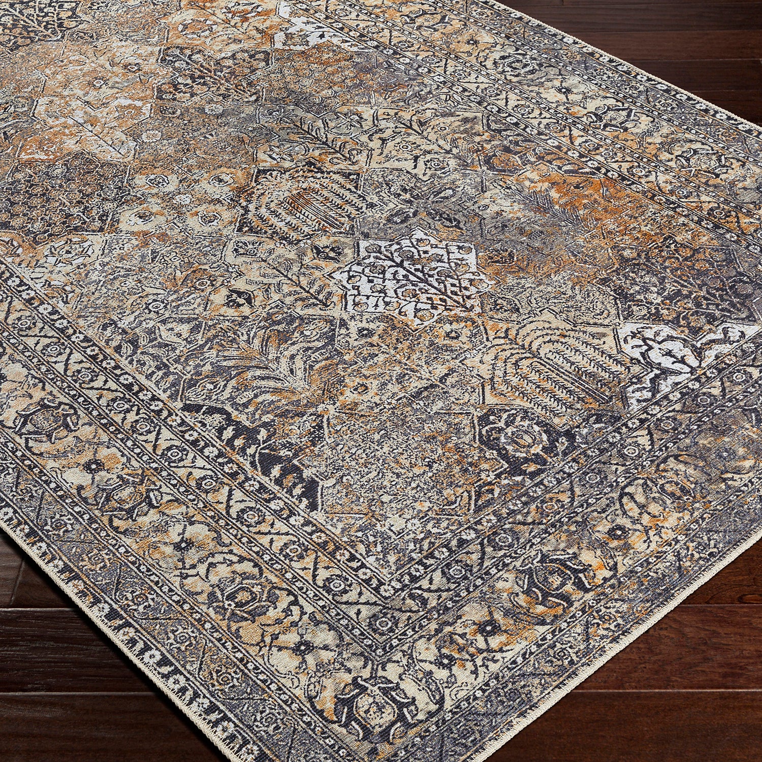 Livabliss Tahmis Auburn Washable Rug