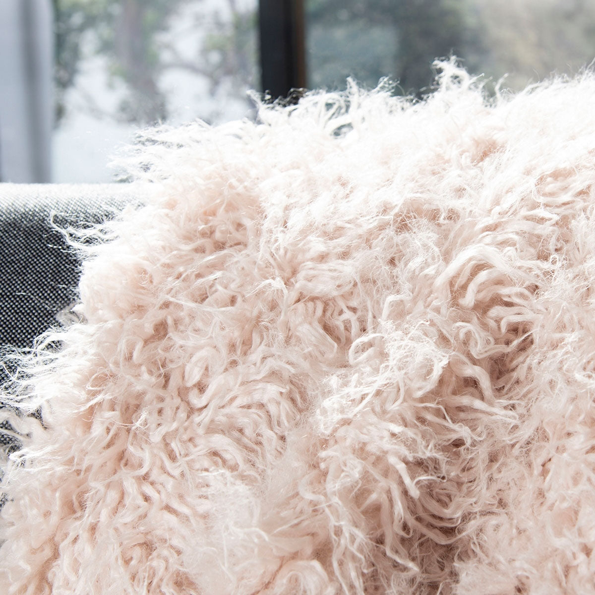 Faux Sheepskin Throw Blanket