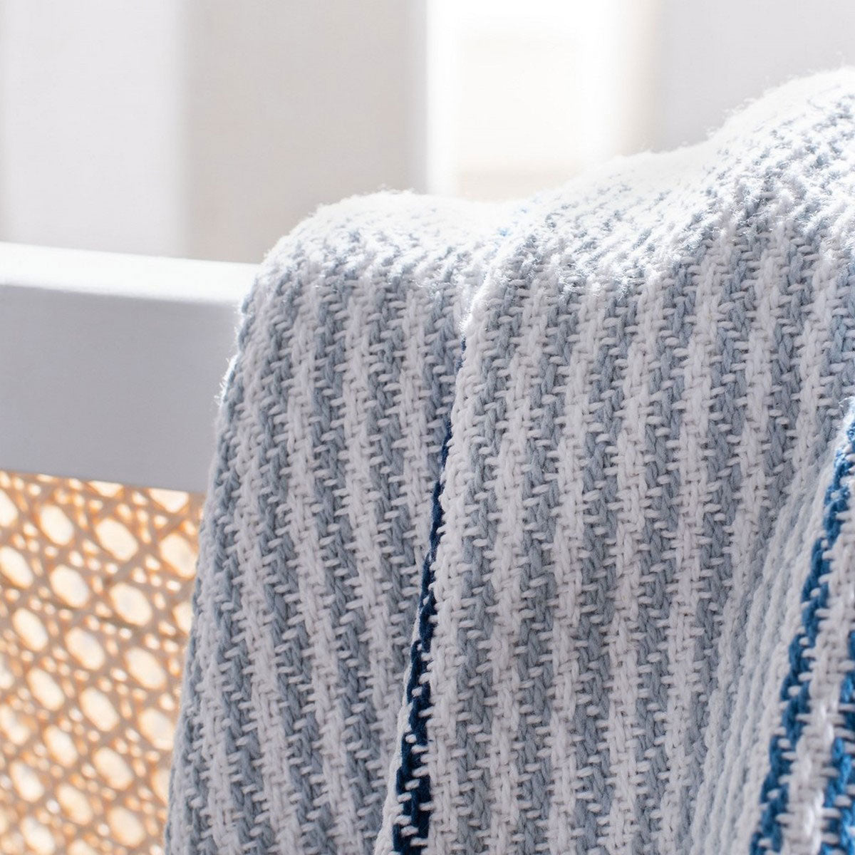 Aalyia Fringe Throw Blanket - Paynes Gray