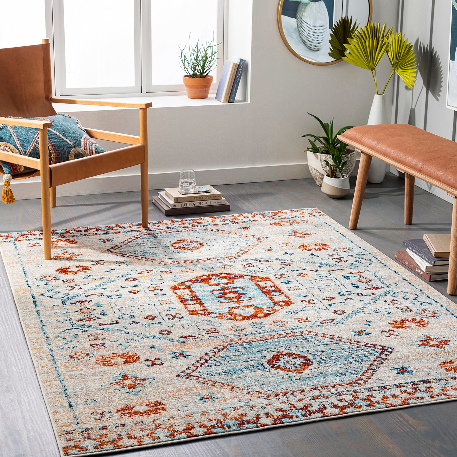 Surya Tevazu Wren Machine Woven Rug