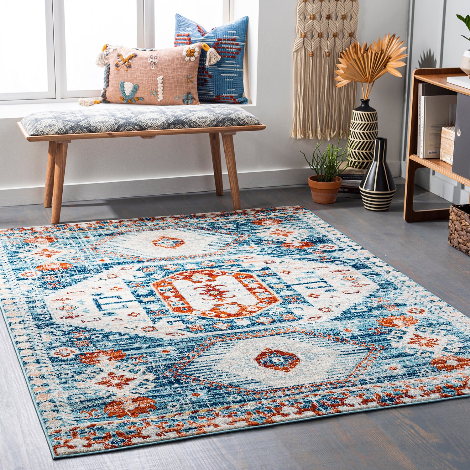 Surya Tevazu Wren Machine Woven Rug