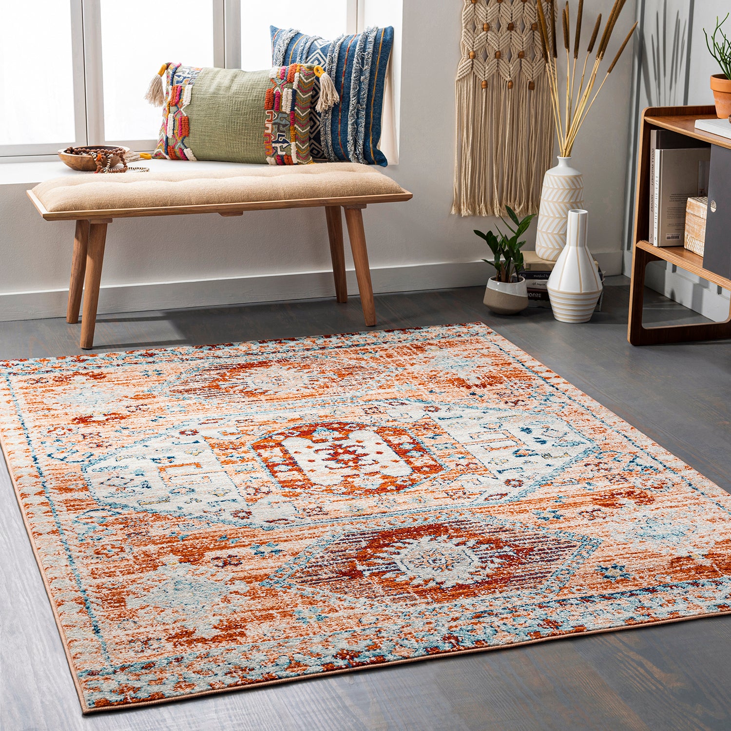 Surya Tevazu Wren Machine Woven Rug