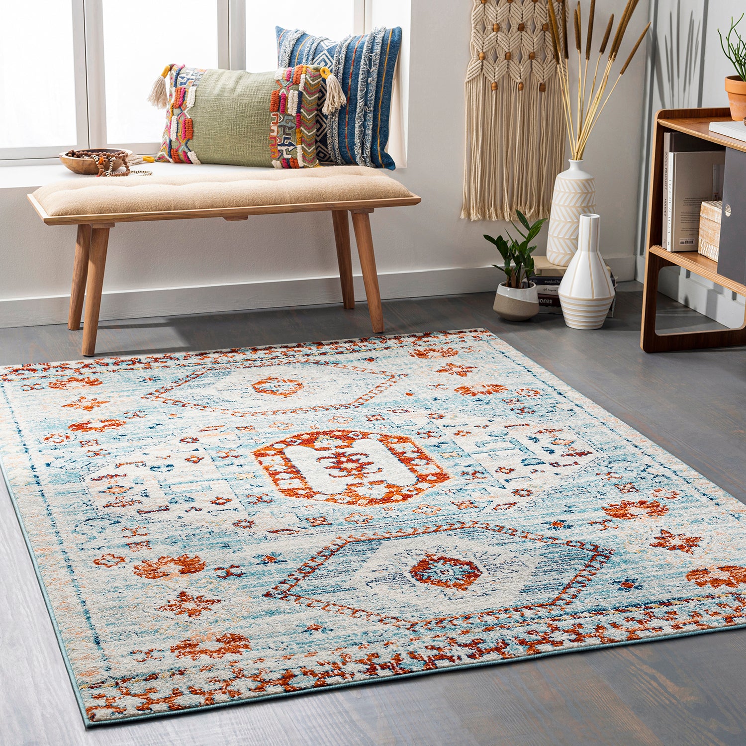 Surya Tevazu Wren Machine Woven Rug