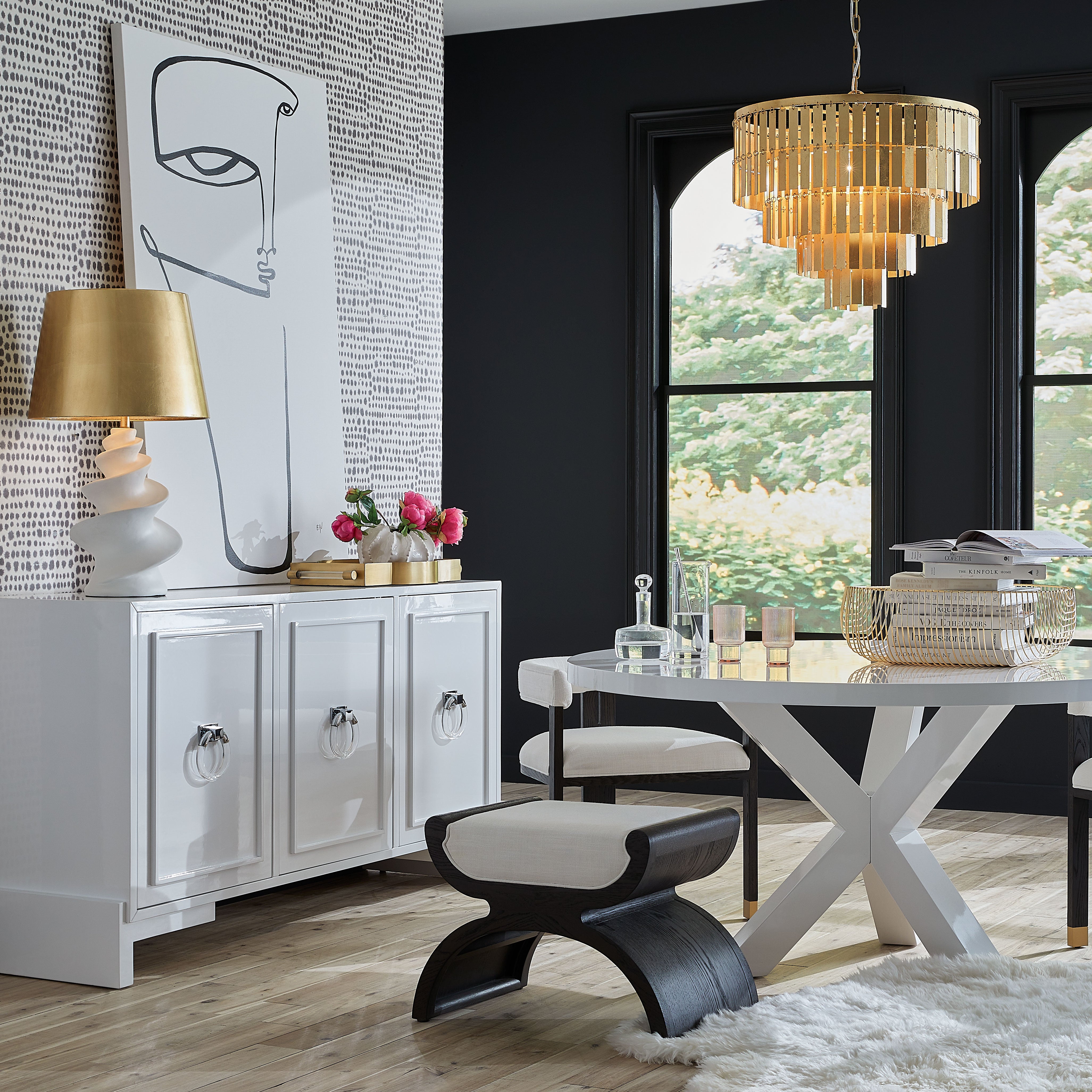 Worlds Away Greer Dining Table - Final Sale