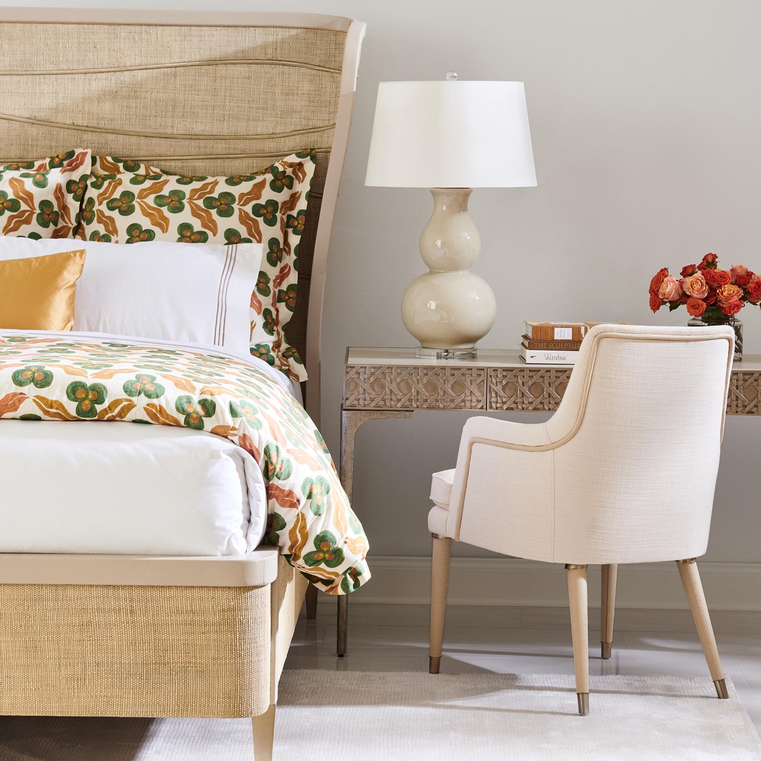 Jonathan Charles Water Seiche Woven King Bed