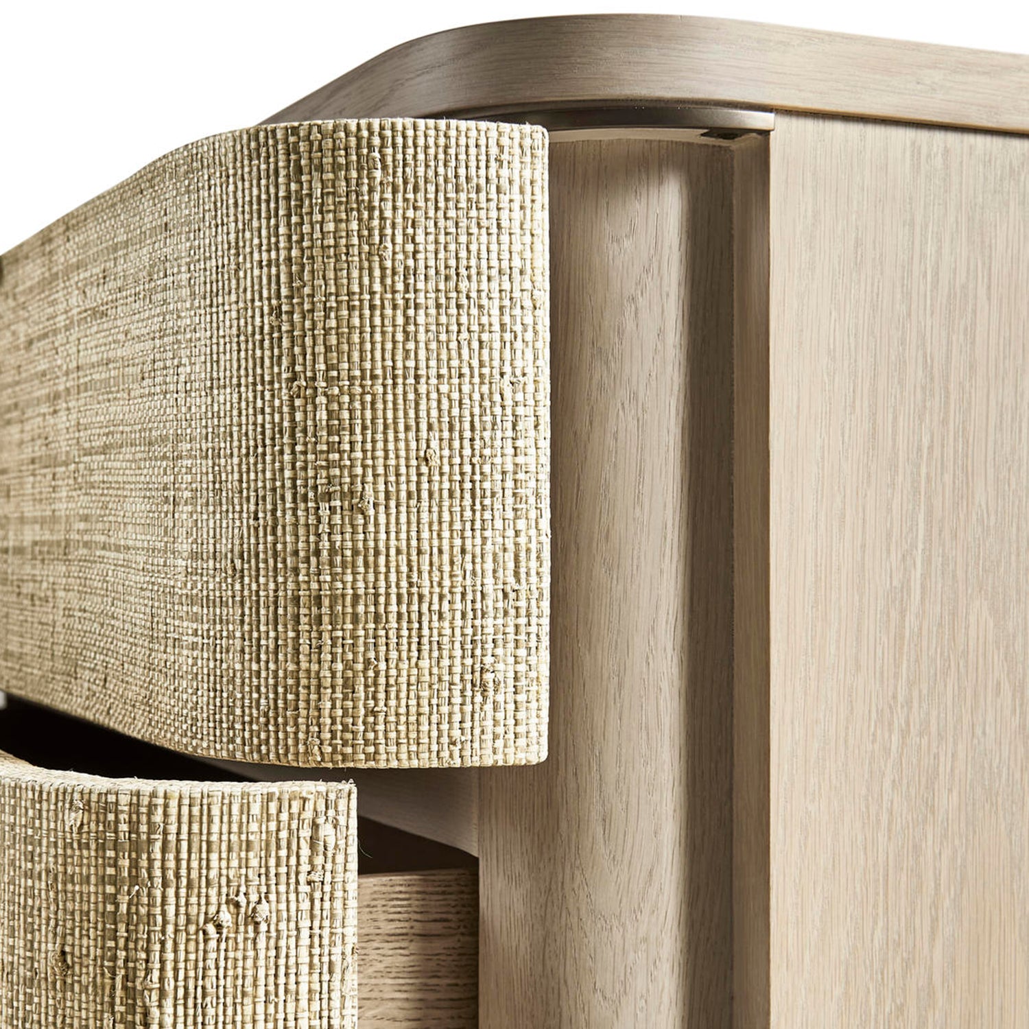 Jonathan Charles Water Seiche Woven Nightstand